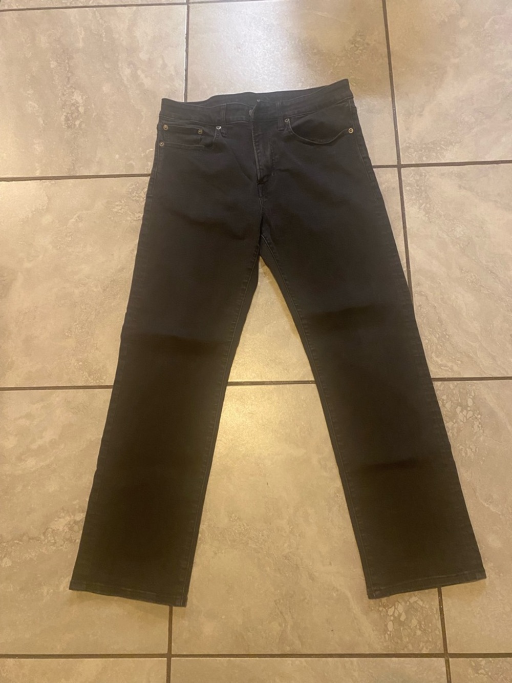 American Eagle Outfitters Men's Black Straight Jeans